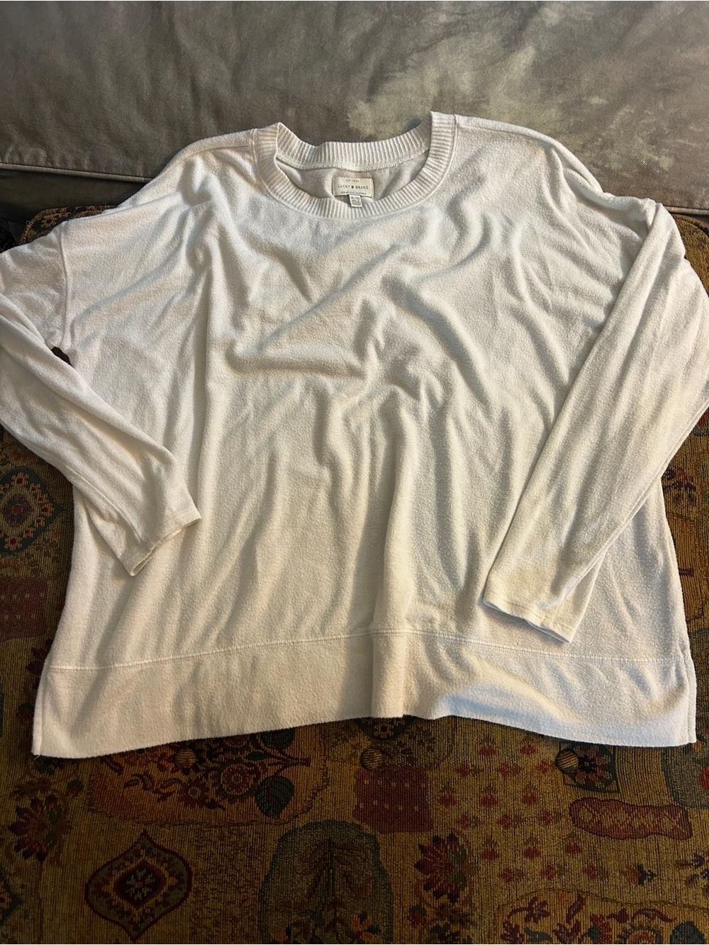 White lucky brand top